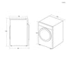 Hoover HLE V9DG-80 9Kg Vented Tumble Dryer - White - C Rated