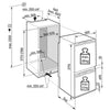Liebherr IKGN51VE03 Integrated Frost Free Fridge Freezer with Fixed Door Fixing Kit - White - E Rated