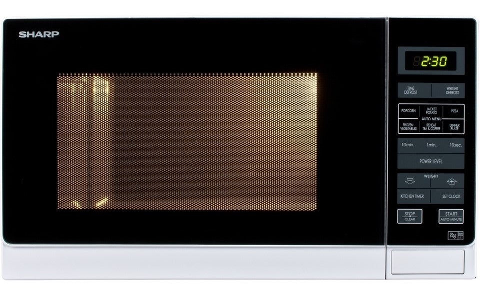 Sharp R372WM 25 Litre Solo Microwave - White