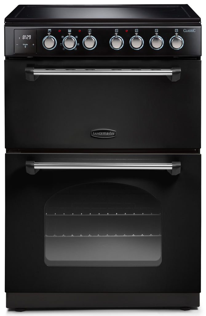 Rangemaster Classic CLA60EIBL/C 60cm Electric Cooker with Induction Hob - Black