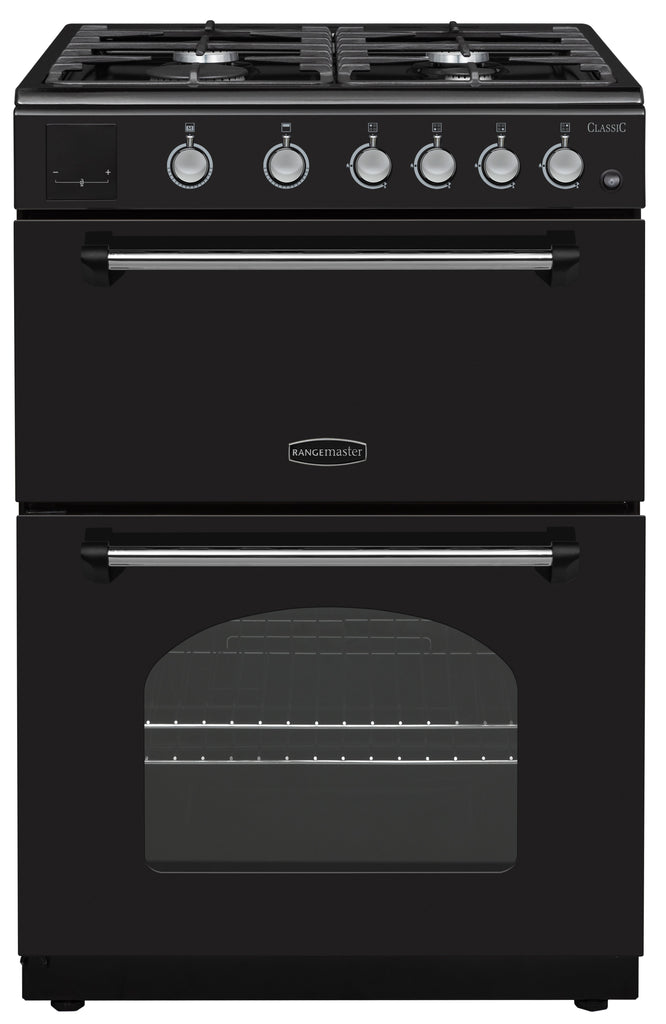 Rangemaster Classic CLA60NGFBL/C 60cm Gas Cooker - Black