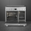 Smeg C92IPX2 Symphony Classic 90cm Electric Range Cooker with Induction Hob - S/Steel
