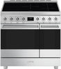 Smeg C92IPX2 Symphony Classic 90cm Electric Range Cooker with Induction Hob - S/Steel