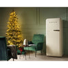 Smeg FAB28RCR6UK Retro 60cm wide Frost Free Fridge Freezer - Cream - Right Hand Hinge - C Rated