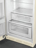 Smeg FAB30LCR6UK Retro 60cm wide Fridge Freezer - Cream - Left Hand Hinge - C Rated