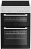 Zenith ZET605W 60cm Electric Cooker with Ceramic Hob - White
