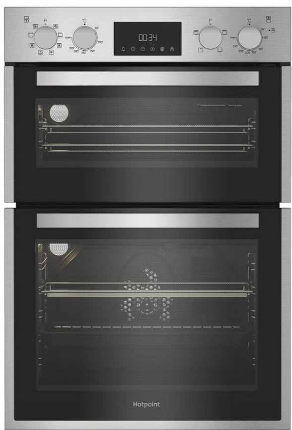 Hotpoint DIH82DIX Built In Electric Double Oven  - Stainless Steel