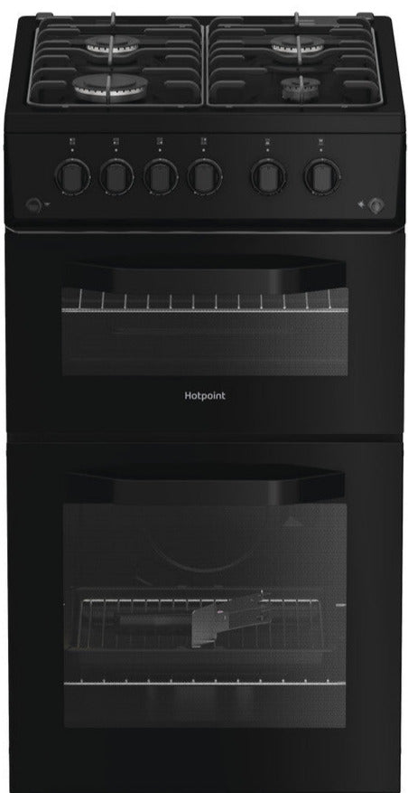 Hotpoint HTG5GCB 50cm Gas Cooker - Black