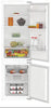 Indesit KINH1271B4UK Integrated Frost Free Fridge Freezer with Sliding Door Fixing Kit - White - E Rated
