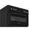 Hotpoint HTE6VDCB1 60cm Electric Cooker with Ceramic Hob - Black