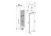 Hotpoint HTSD18A011A1 54cm Integrated Upright Larder Fridge - Sliding Door Fixing Kit - White - E Rated