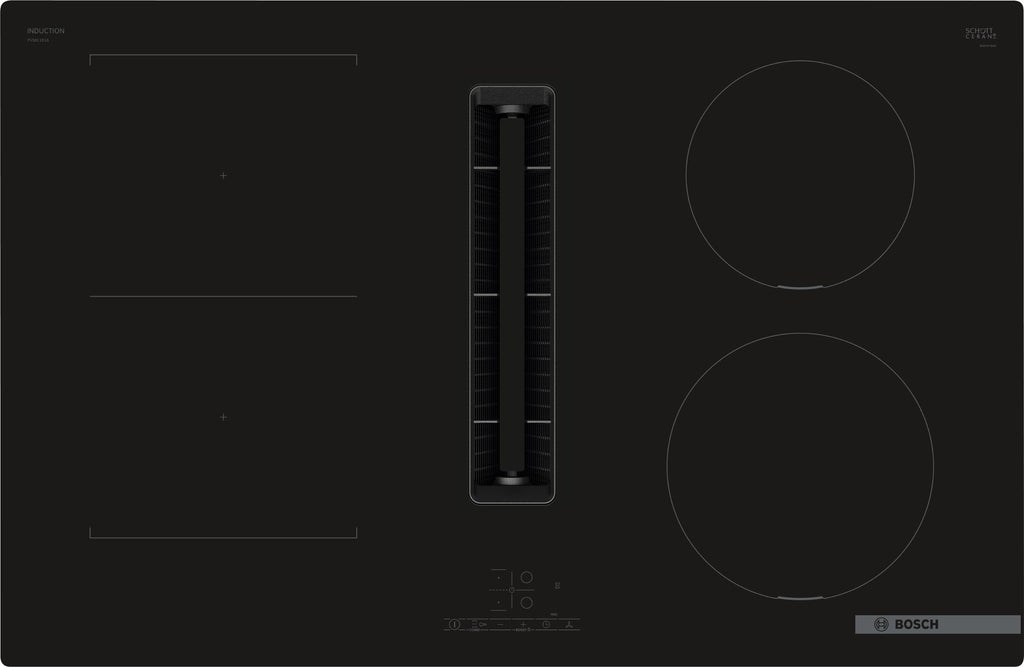 Bosch Series 4 PVS811B16E 80cm Venting Induction Hob - Surface Mount without Frame