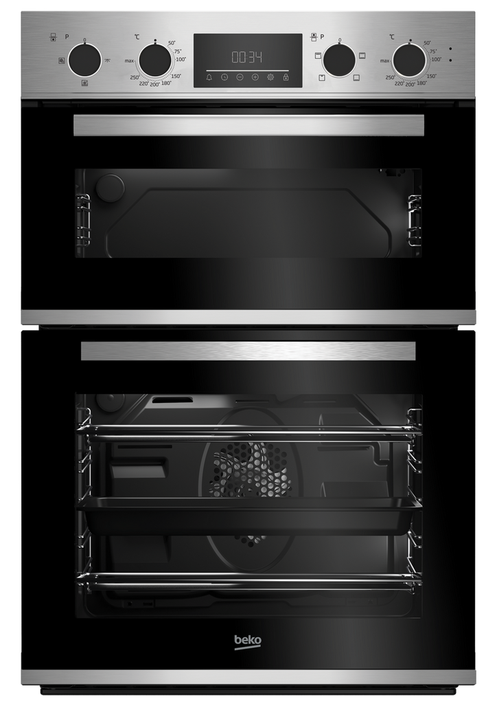Beko CDFY22309X Built In Electric Double Oven - Stainless Steel