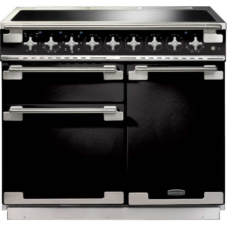 Rangemaster Elise ELS100EIGB/ 100cm Electric Range Cooker with Induction Hob - Gloss Black