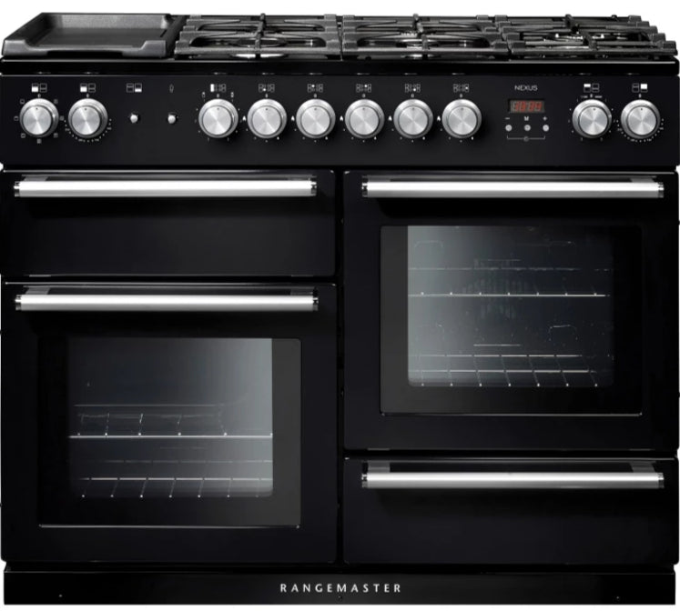 Rangemaster Nexus NEX110DFFBL/C 110cm Dual Fuel Range Cooker - Black