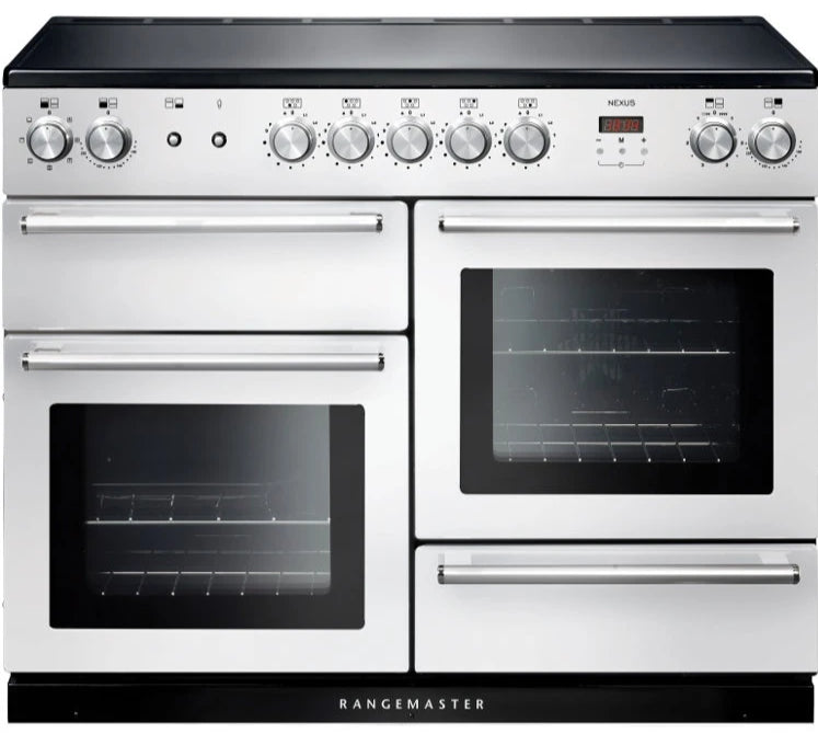 Rangemaster Nexus NEX110EIWH/C 110cm Electric Range Cooker with Induction Hob - White