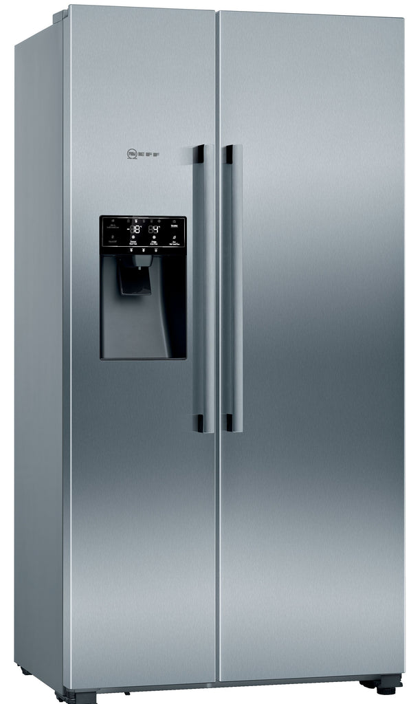 Neff N70 KA3923IE0G American Fridge Freezer - Brushed Steel - E Rated