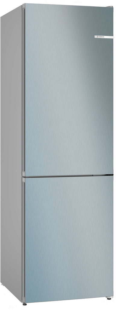 Bosch Series 4 KGN362LDFG 60cm wide Frost Free Fridge Freezer - Inox Matt Finish - D Rated