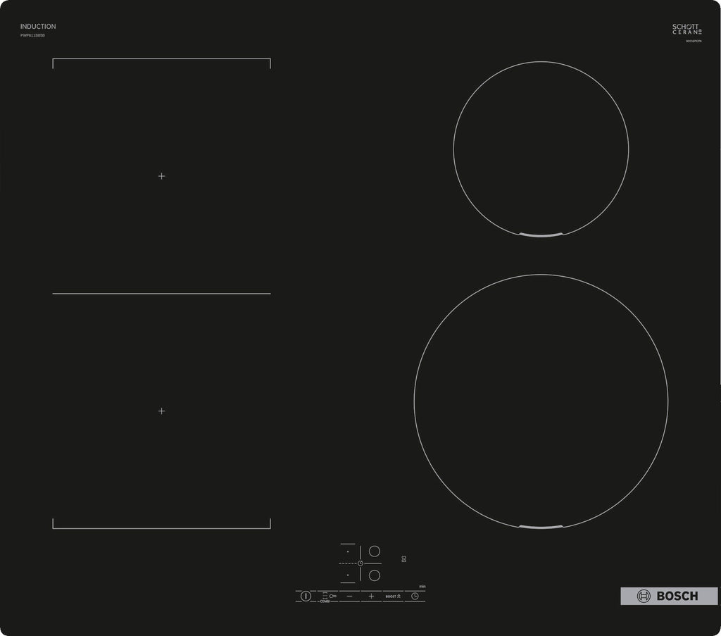 Bosch Series 4 PWP611BB5B 59cm Plug & Play Induction Hob - Black