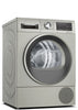 Bosch Serie 6 WQG245S9GB 9Kg Heat Pump Condenser Tumble Dryer With Self Cleaning Condenser - Silver Inox - A++ Rated