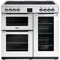 Belling Cookcentre Professional 90E 90cm Electric Range Cooker with Ceramic Hob - Stainless Steel
