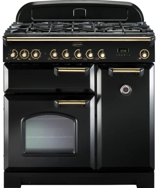 Rangemaster Classic Deluxe CDL90DFFBL/B 90cm Dual Fuel Range Cooker ...