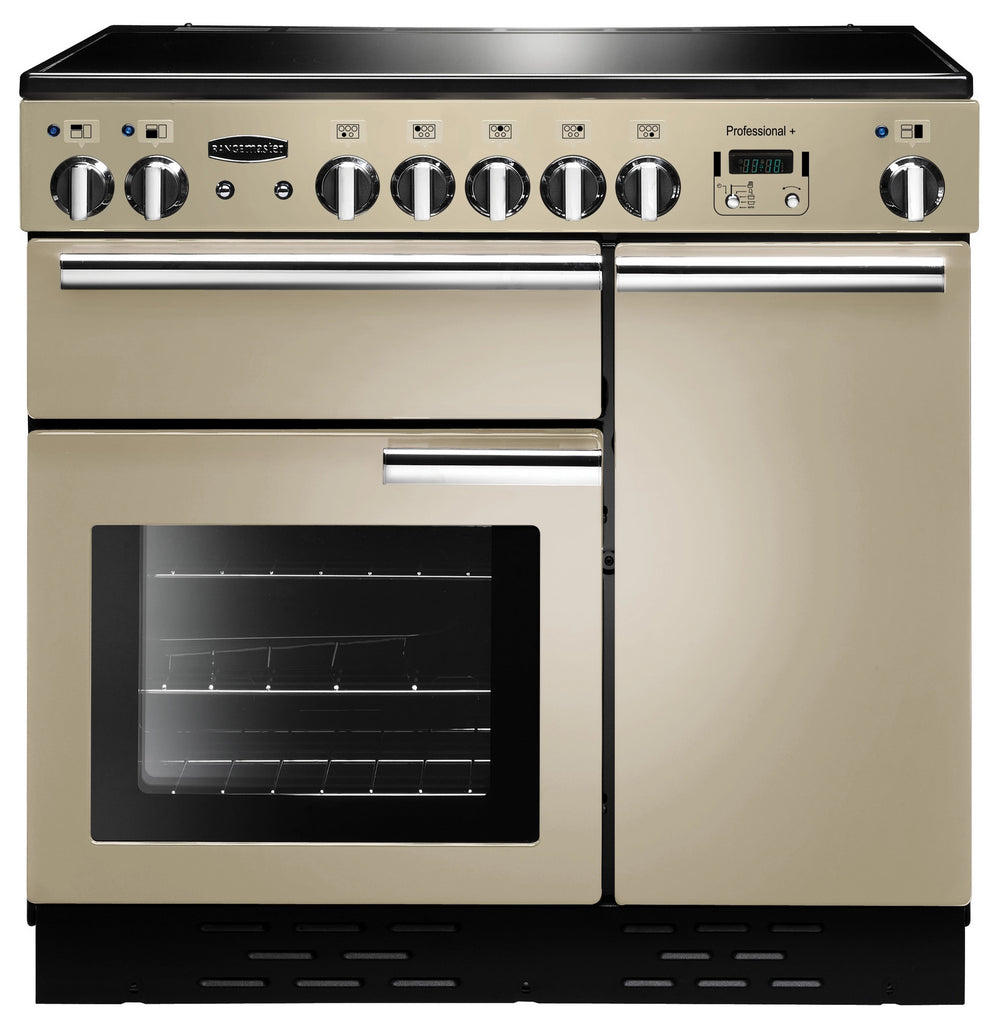Rangemaster Professional Plus PROP90EICR/C 90cm Electric Range Cooker with Induction Hob - Cream
