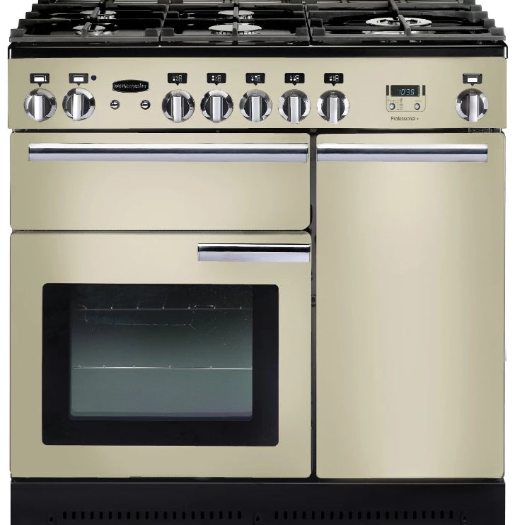 Rangemaster Professional Plus PROP90NGFCR/C 90cm Gas Range Cooker - Cream