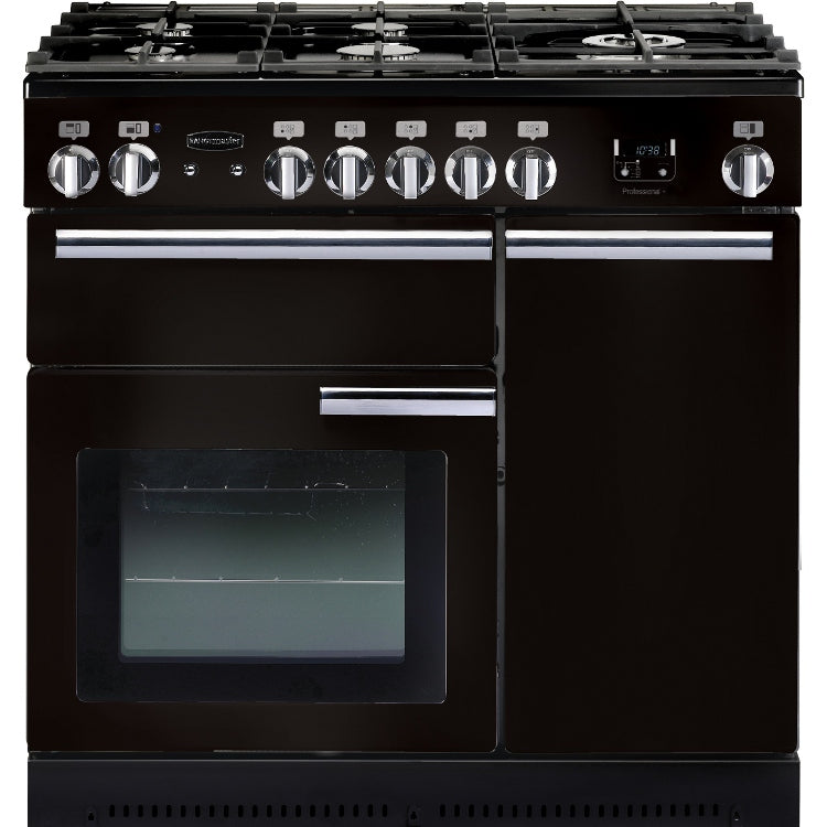 Rangemaster Professional Plus PROP90NGFGB/C 90cm Gas Range Cooker - Black