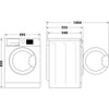 Indesit BDE96436XWUKN 9Kg / 6Kg Washer Dryer with 1400 rpm - White - D Rated