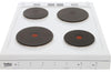 Beko EDP503W 50cm Electric with Solid Plate Hob - White