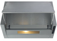 CDA EIN60SI 60cm Integrated Hood - Silver