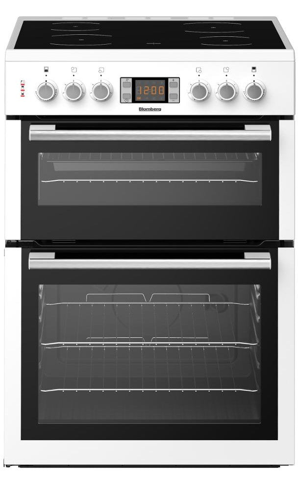 Blomberg HKN65W 60cm Electric Double Oven with Ceramic Hob - White