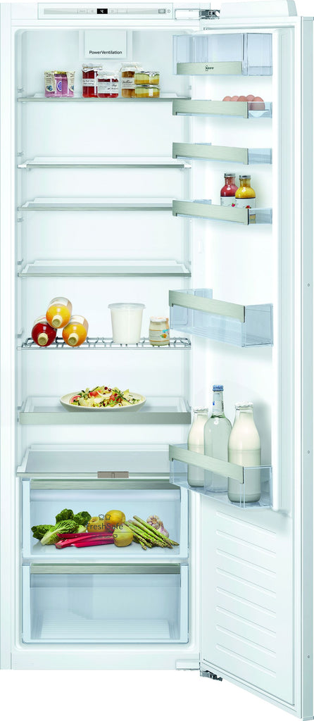 Neff N70 KI1813FE0G 56cm Integrated Larder Fridge - Fixed Door Fixing Kit - White - E Rated
