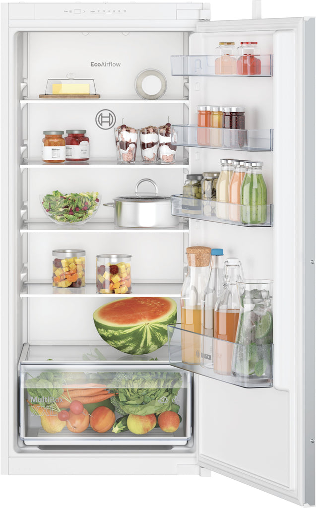 Bosch Series 4 KIR41NSE0G 54cm Integrated Upright Larder Fridge - Sliding Door Fixing Kit - White - E Rated
