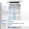 Bosch Series 4 KIR41NSE0G 54cm Integrated Upright Larder Fridge - Sliding Door Fixing Kit - White - E Rated