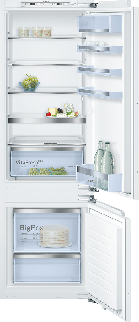 Bosch Serie 6 KIS87AFE0G Integrated Fridge Freezer with Fixed Door Fixing Kit - White - E Rated