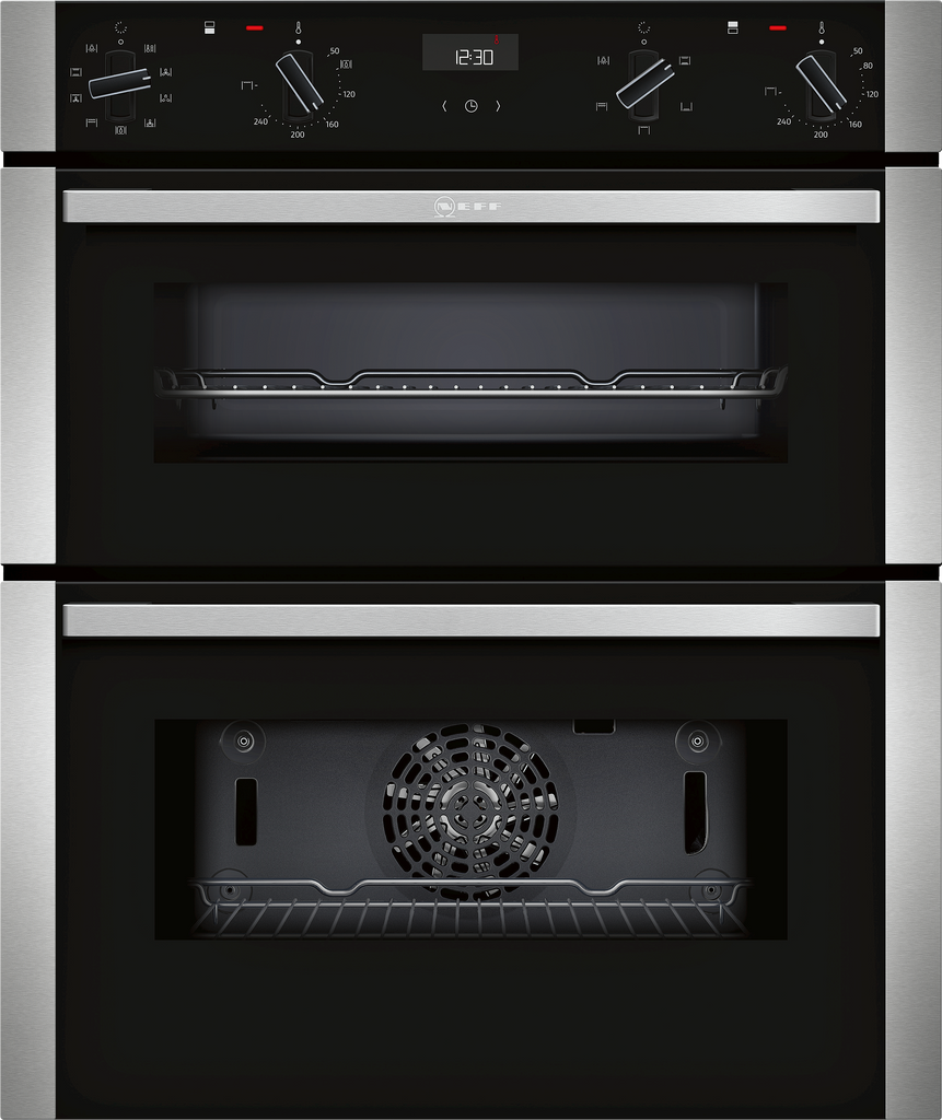 Neff N50 J1ACE2HN0B Built Under Double Oven - Stainless Steel