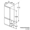 Neff KI6873F30G Built In Low Frost Fridge Freezer A++ Energy 211/61 Litres White - Moores Appliances Ltd. - 2