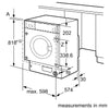 Bosch Series 6 WIW28302GB Integrated 8Kg Washing Machine with 1400 rpm - C Rated