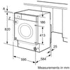 Bosch Series 4 WKD28352GB Integrated 7Kg / 4Kg Washer Dryer with 1400 rpm - E Rated