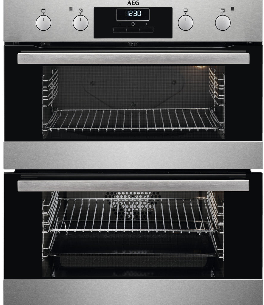 AEG Series 6000 DUB331110M Built Under Electric Double Oven - Stainless Steel