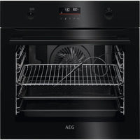 AEG 6000 BPK556260B  Built In Electric Single Oven with SteamBake Function - Black