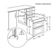 AEG Series 6000 DUE731110M Built Under Electric Double Oven - Stainless Steel