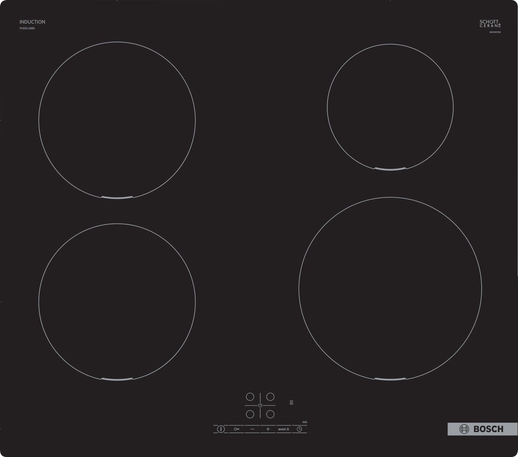 Bosch Series 4 PUE611BB5E 59cm Induction Hob - Black