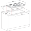 Hotpoint PHC961TSIXH 87cm Gas Hob - Stainless Steel