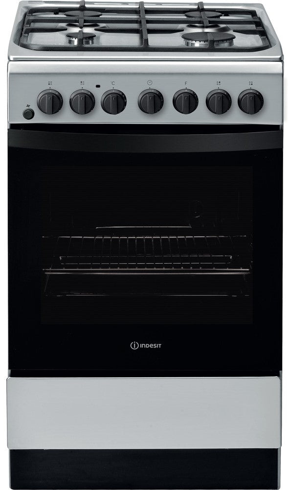 Indesit IS5G4PHSS 50cm Gas Cooker - Inox