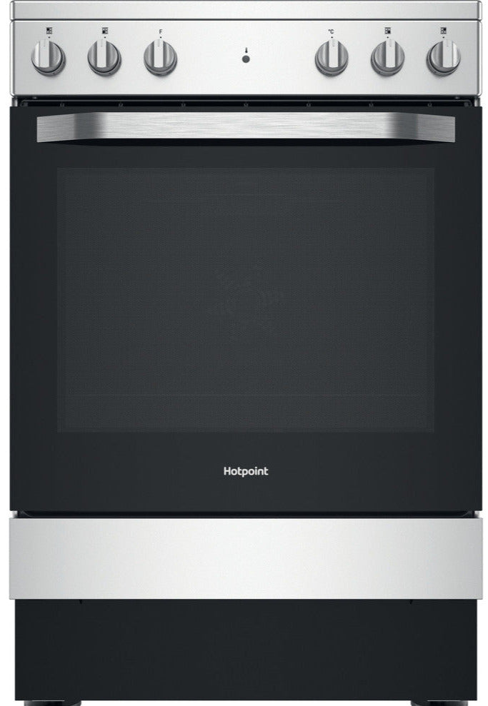 Hotpoint HS67V5KHX 60cm Electric Cooker with Ceramic Hob - Inox