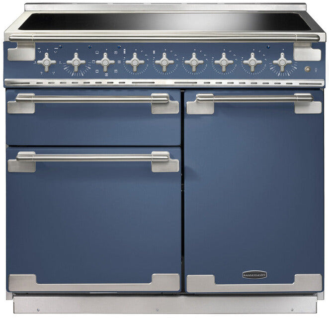Rangemaster ELS100EISB/ Elise 100cm Electric Range Cooker with Induction Hob - Stone Blue