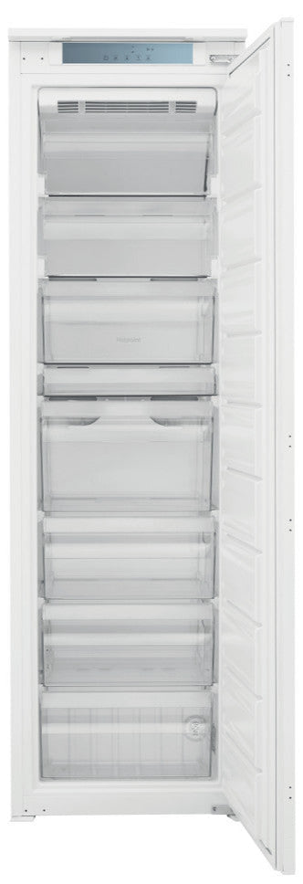 Hotpoint HTSD18F013H1 54cm Integrated Upright Frost Free Freezer - Sliding Door Fixing Kit - White - E Rated